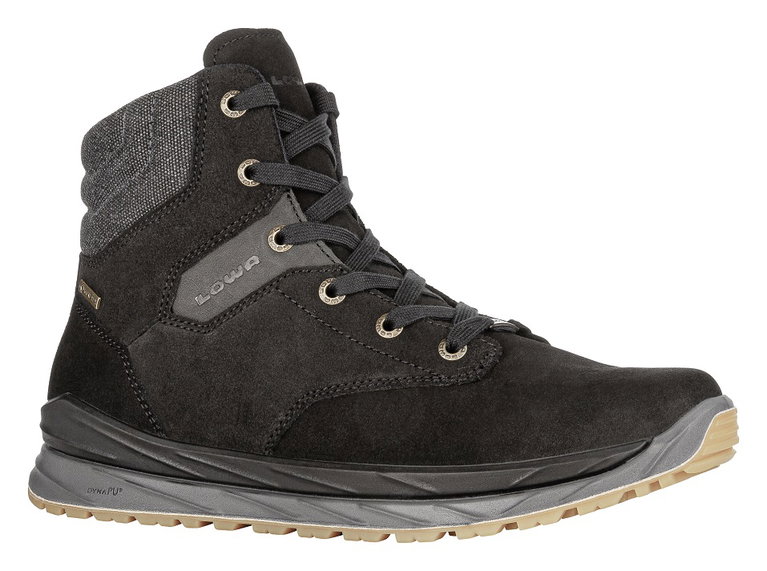 Lowa Alltag-Travelschuhe Furato GTX (Veloursleder, wasserdicht, seitlicher Reissverschluss) schwarz Herren